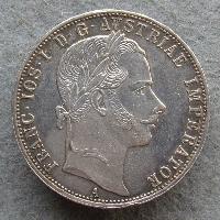 Austria Hungary 1 FL 1860 A