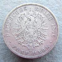 Prussia 5 M 1876 C