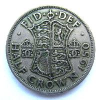 Velká Británie 1/2 koruny 1950