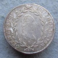 Austria Hungary 20 kreuzer 1786 B
