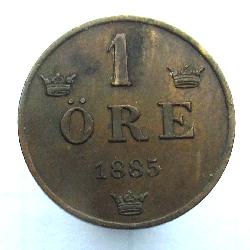Schweden 1 ore 1885