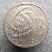 Československo 3 Kčs 1968