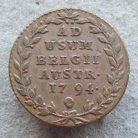 Münze für das österreichische Belgien