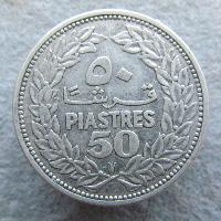 Libanon 50 piastrů 1952