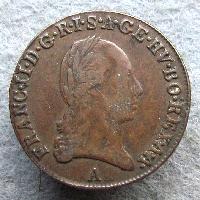 Austria Hungary 1/2 kreuzer 1800 A