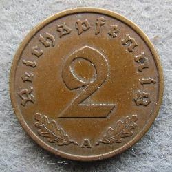 Deutschland 2 Rpf 1937 A