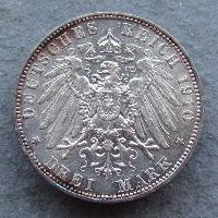 Sachsen 3 Mark 1910 E