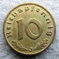 Германия 10 Rpf 1938 J