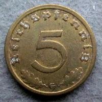 Германия 5 Rpf 1938 G