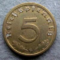 Deutschland 5 Rpf 1938 G