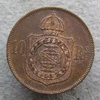 Brasilien 10 Reais 1869