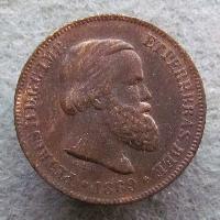 Brasilien 10 Reais 1869