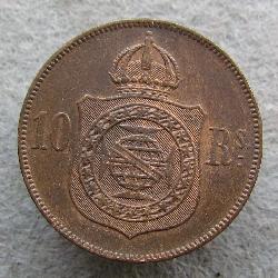 Brasilien 10 Reais 1869