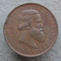 Brasilien 20 Reais 1869