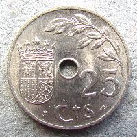 Spanien 25 cts 1937