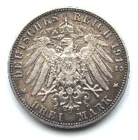 Sachsen 3 Mark 1912 E