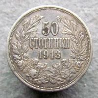 Bulharsko 50 stotinki 1913