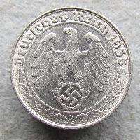 Германия 50 Rpf 1938 D