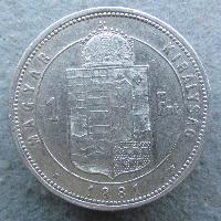 Austria Hungary 1 Forint 1881 KB