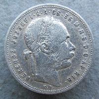 Austria Hungary 1 Forint 1881 KB