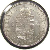 Rakousko-Uhersko 1 Forint 1880 KB