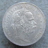 Austria Hungary 1 Forint 1879 KB