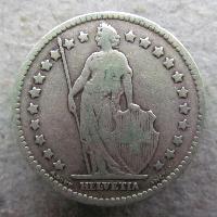Швейцария 1 франк 1910 B