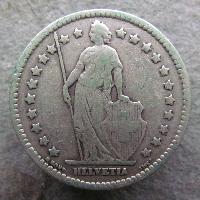 Швейцария 1 франк 1914 B