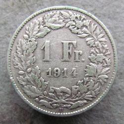 Schweiz 1 Fr 1914 B