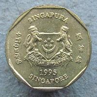 Сингапур 1 доллар 1995