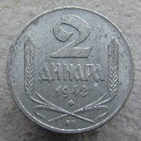 Serbien 2 Dinar 1942