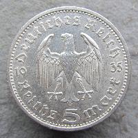 Germany 5 RM 1935 E