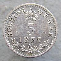Österreich-Ungarn 5 kreuzer 1859 A