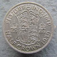 Großbritannien 1/2 Krone 1939