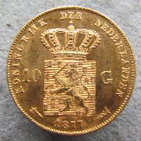 Netherlands 10 G 1877