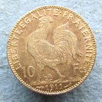 Франция 10 франков 1911