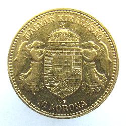Österreich-Ungarn 10 Korun 1908 KB