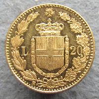 Itálie 20 lir 1882