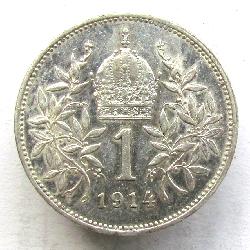Австро-Венгрия 1 кронa 1914
