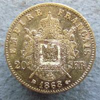 Frankreich 20 Fr 1868 BB