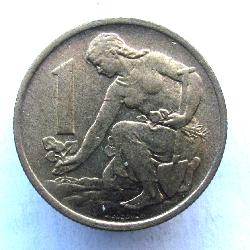 Tschechoslowakei 1 CZK 1969