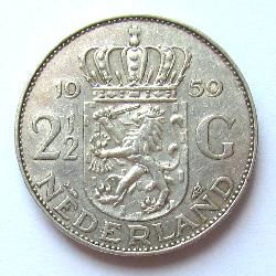Nizozemsko 2,5 gulden 1959