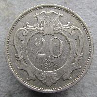 Österreich-Ungarn 20 heller 1892