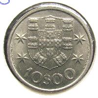Portugal 10 Escudos 1973