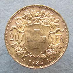 Schweiz 20 Fr 1935 LB