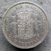 Spanien 5 pts 1871
