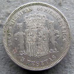 Španělsko 5 pts 1871