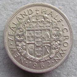 New Zealand 1/2 crown 1962