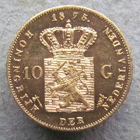 Netherlands 10 G 1875