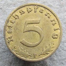 Deutschland 5 Rpf 1937 F